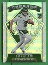 ZACH WILSON 2021 ROOKIE & STARS FOOTBALL CRUSADE ROOKIE NEW YORK JETS BYU