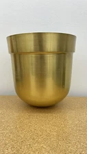 Medium Brass Planter - Project 62 by Target, Gold Like, 10"T x 8"W, India