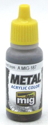AMMO AMIG-0187 Jet Exhaust Burnt Iron [17ml] (Metal Acrylic Color) Patina Effect