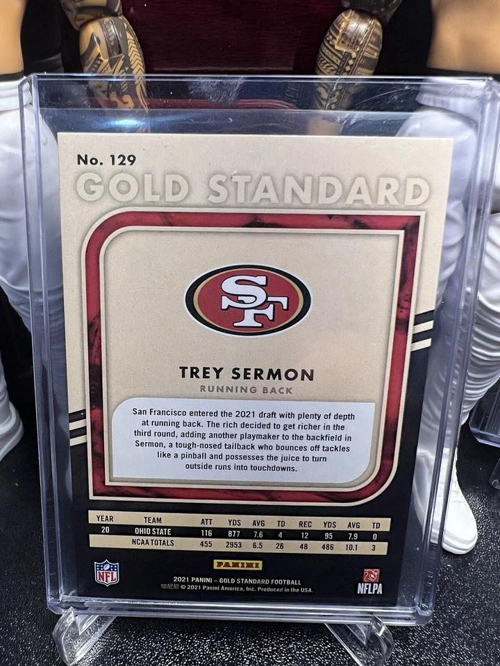 2021 Gold Standard Trey Sermon /10 - Image 2 of 2