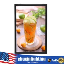 18"x24" LED Light Box Backlit Movie Poster Art Picture Frame Advertising Display