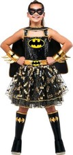 Rubie's Girl's DC Batgirl Tutu Dress with Cape and Mask Halloween Costume