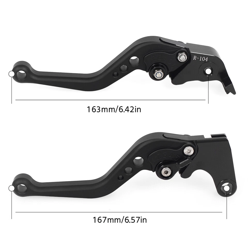 Palancas de embrague de freno cortas con logotipo R6 para Yamaha YZF R6 YZF-R6 2005-2016 YZFR6 Foto 3 de 4