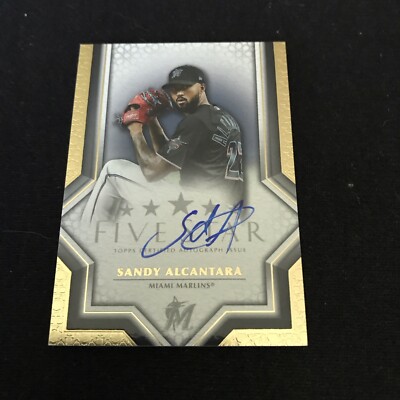 Sandy Alcantara 2023 Topps Five Star Autograph Auto #FSA-SAL1 Marlins (e)