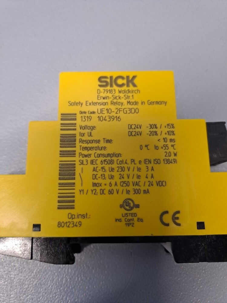 Adequado Para Relé De Seguran?a Sick Ue10-2fg2d0 3pst 6a | Parcelamento