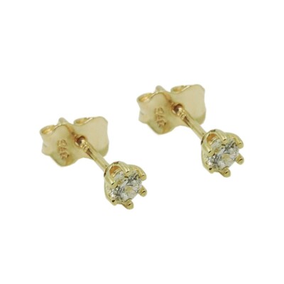 Orecchini farfalle in oro giallo e bianco con zirconi ricondizionato a 299,00