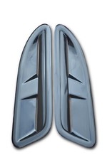 Jaguar XKR style ABS plastic bonnet vents Gloss black finish RS VXR Ford BMW