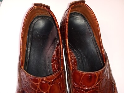 Michael Toschi Onda Driving Shoes Chocolate Croco Men’s Size US 10.5 Michael Toschi | Shoes | Michael Toschi Mens Onda Brown Croc  main image 2