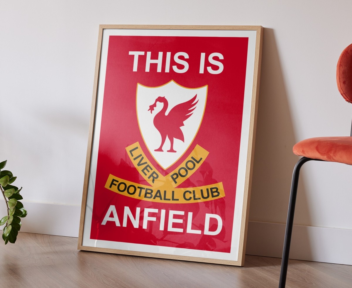This is Anfield Sign Poster, Liverpool FC Poster, Premier League