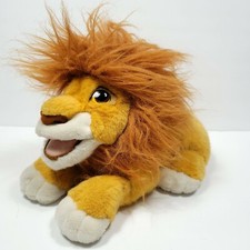 Disney Lion King Roaring Simba Plush Puppet Stuffed Animal Vintage 1993 Talking