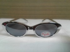 New Childrens Kids High Polished Chrome Sunglasses in For Boys Girls Ages 3-8