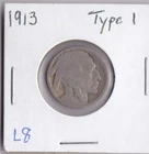 1913 Buffalo Nickel Type 1 Acid Dated L8