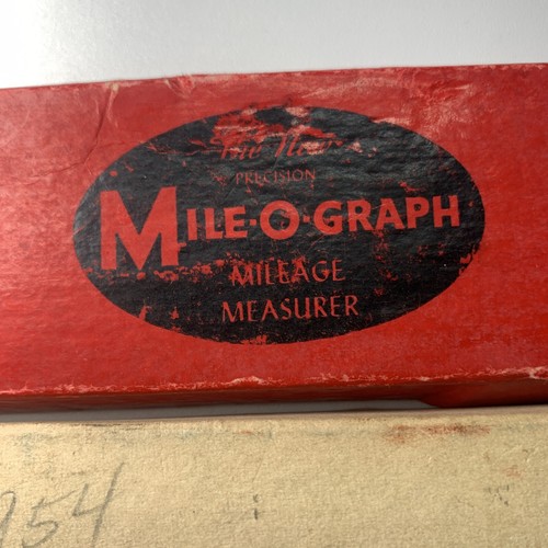 Herramienta de medición de kilometraje mapa vintage MILE-O-GRAPH con caja e instrucciones EE. UU. - Imagen 16 de 18