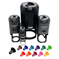 Badminton Shuttlecock Birdy Self-Inking Rubber Stamp Ink Stamper