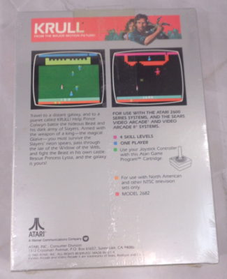 Krull Sur Atari 2600 – Cartouche Seule, état Correct, Jeu D'aventure
