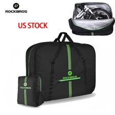 ROCKBROS Folding Bike Carrier Bags With Storage Bag High Capacity Easy Carry Bag