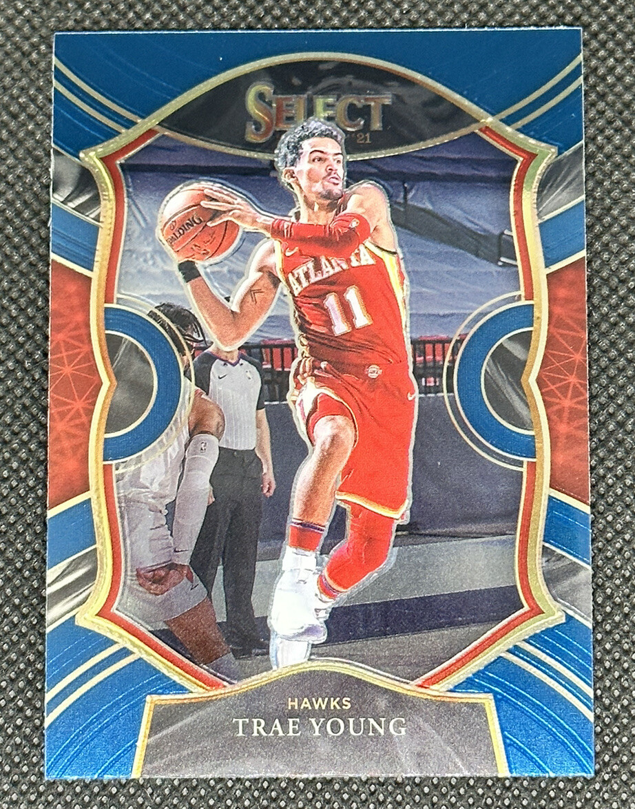 Trae Young 2020-21 Panini Select #2 Blue Concourse Atlanta Hawks