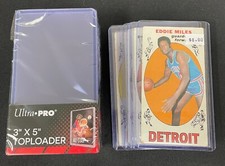 Pack of 25 Ultra Pro 3x5 Tall Card Top Loaders Fits Old Topps Basketball