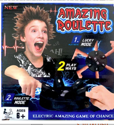 FUN PARTY SHOCKING FINGER ROULETTE GAME group gag shocking electric chance games