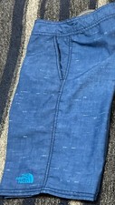 The North Face Boys Swim Board Shorts Medium 10-12 Blue
