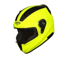 SA-1 Fluo Neon Full Face Helmet With Clear Visor L Size 600mm S2u