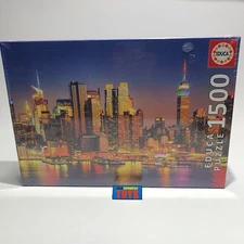 MANHATTAN Jigsaw Puzzle 1500 tiles pieces New York skyline Empire State Chrysler