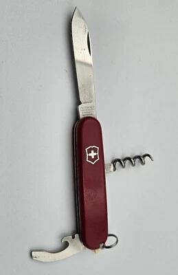 ANCIEN COUTEAU PLIANT MULTIFONCTIONS VICTORINOX ROSTFREI OFFICIER SUISSE - Photo 1/4