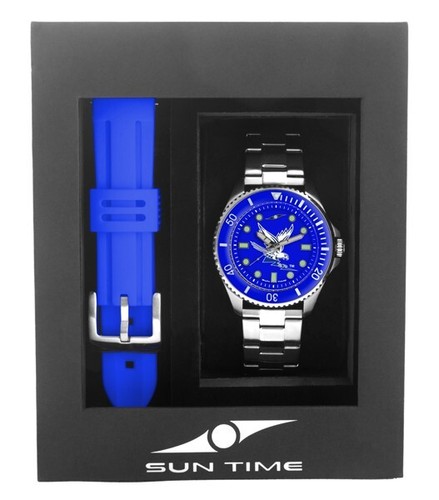 Sun Time Men's Licensed Collegiate Contender Watch Gift Set (Pick Your Team) - Picture 2 of 210