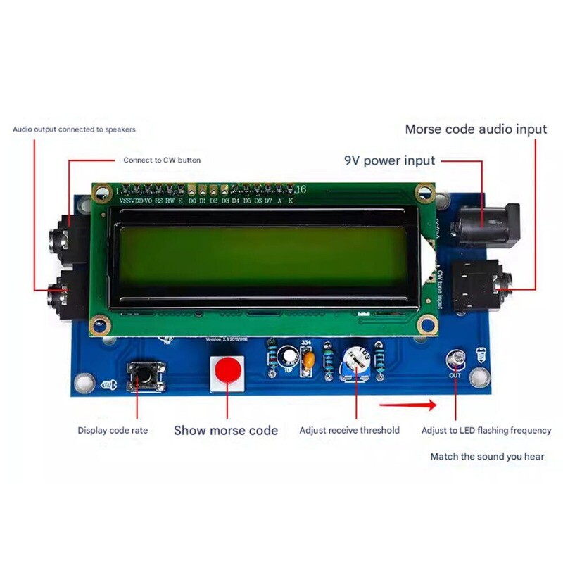MORSE CODE KEYER Mini CW Automatico Morse Key Compact 3 - Foto 5