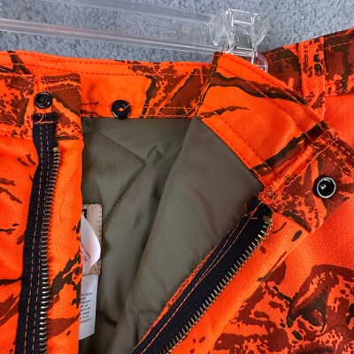 Walls Pants Mens 2XL Orange Camo Realtree Insulated USA