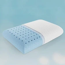 Memory Foam Neck Pillow Body Side Sleeper Summer Cooling Pillow with Pillowcase