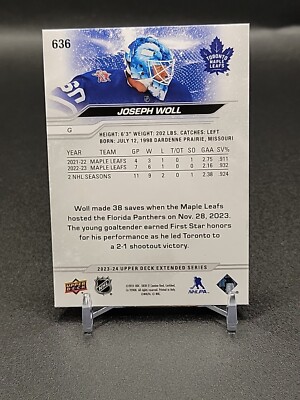 2023-24 Upper Deck Extended Joseph Woll Outburst #636 | eBay