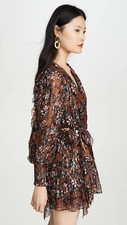 Ulla Johnson Natalia Dress Umber Metallic Size 2