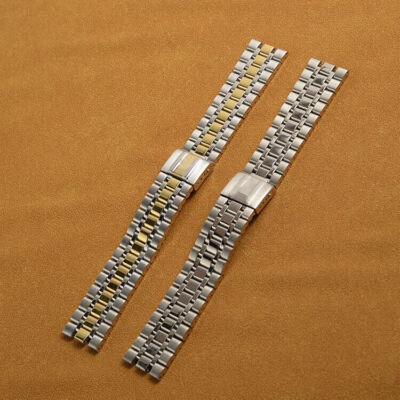14/20mm Stainless Steel Watch Band Strap For Tudor Monarch Bracelet Silver Gold
