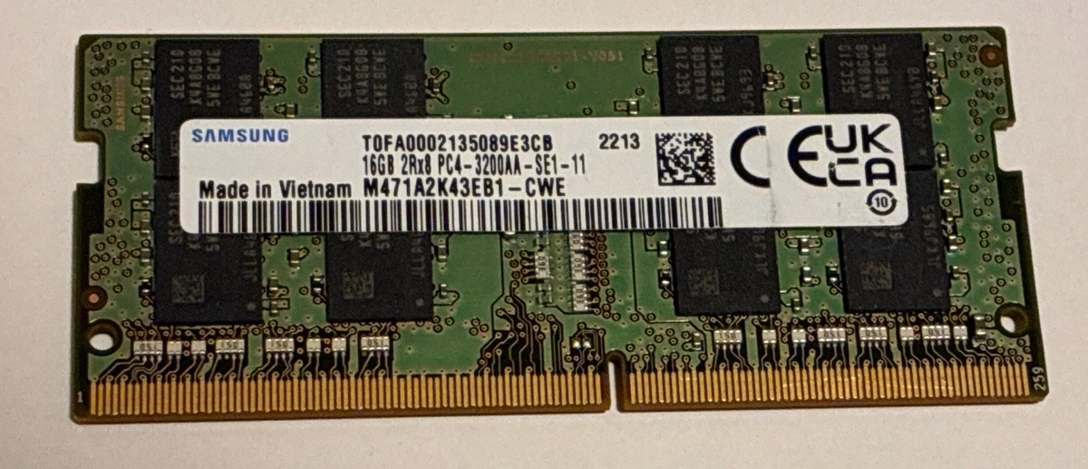 Samsung DDR4 SDRAM 16 GB Capacity per Module Memory (RAM) Just