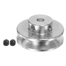 V-Type Pulley 5mm Bore 31mm Outer Dia Single Groove Aluminum Alloy
