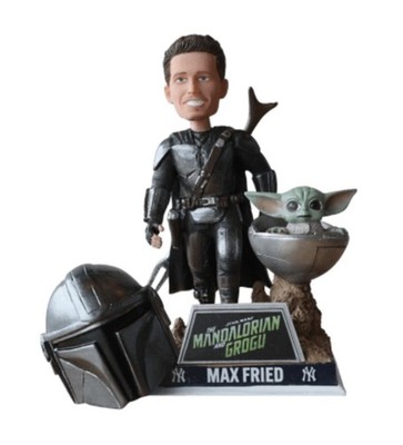 NY YANKEES MAX FRIED MANDALORIAN BOBBLEHEAD SGA STAR WARS DAY 5/2