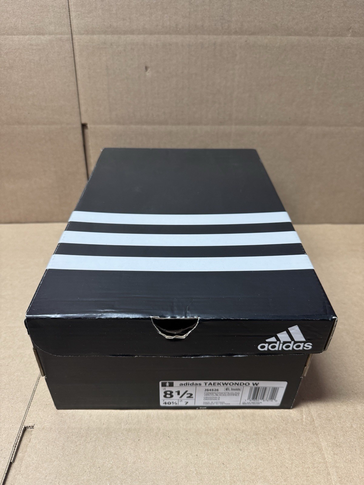 Women's SZ 8.5 Adidas Taekwondo Collegiate Green Off White JS4526 thumbnail 6