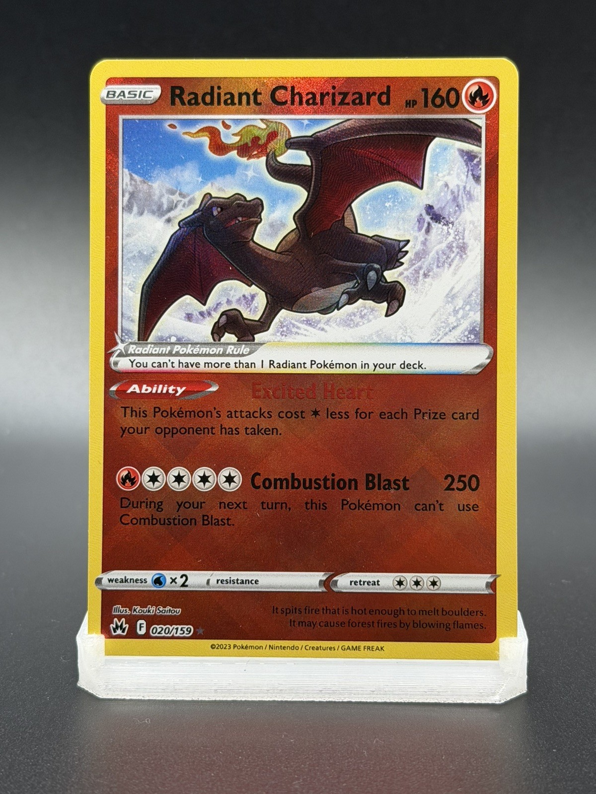 Radiant Charizard 020/159 Crown Zenith Holo Rare Pokemon Card TCG NM