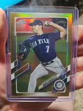 2021 Topps Chrome Gold Refractor /50 Marco Gonzales Mariners 152