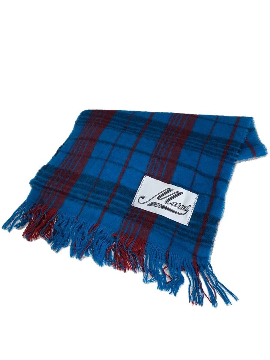 MARNI Women's Blue Check Wool Scarf SCMC0081A0 | eBay