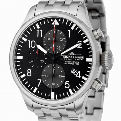Thunderbirds Historage 1956 XL Flieger Chronograph TB1074-03, 47 mm Herrenuhr