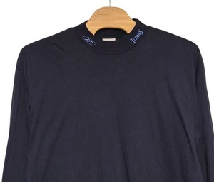 Vintage Tennessee Titans Shirt Men's 2XL Blue Long Sleeve Mock Neck Embroidered