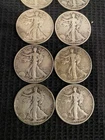 Liberty Walking Half Dollars Lot 1935-1948 Silver Circulated Business Strike.