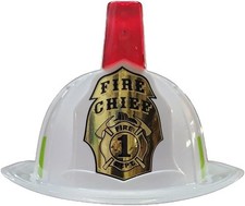 Fire Helmet Hat White Firefighter Lights Kids Boys Toy Dress Up Costume Aeromax Fire Helmet Hat White Firefighter Lights Kids Boys Toy Dress Up Costume Aeromax