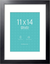 11X14 Picture Frame, 11 X 14 Frame Display Pictures 8X10 with Mat or 11X14 wi...