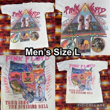 Vintage Tour 1994 Pink Floyd The Division Bell White T-Shirt Men  s Size Large