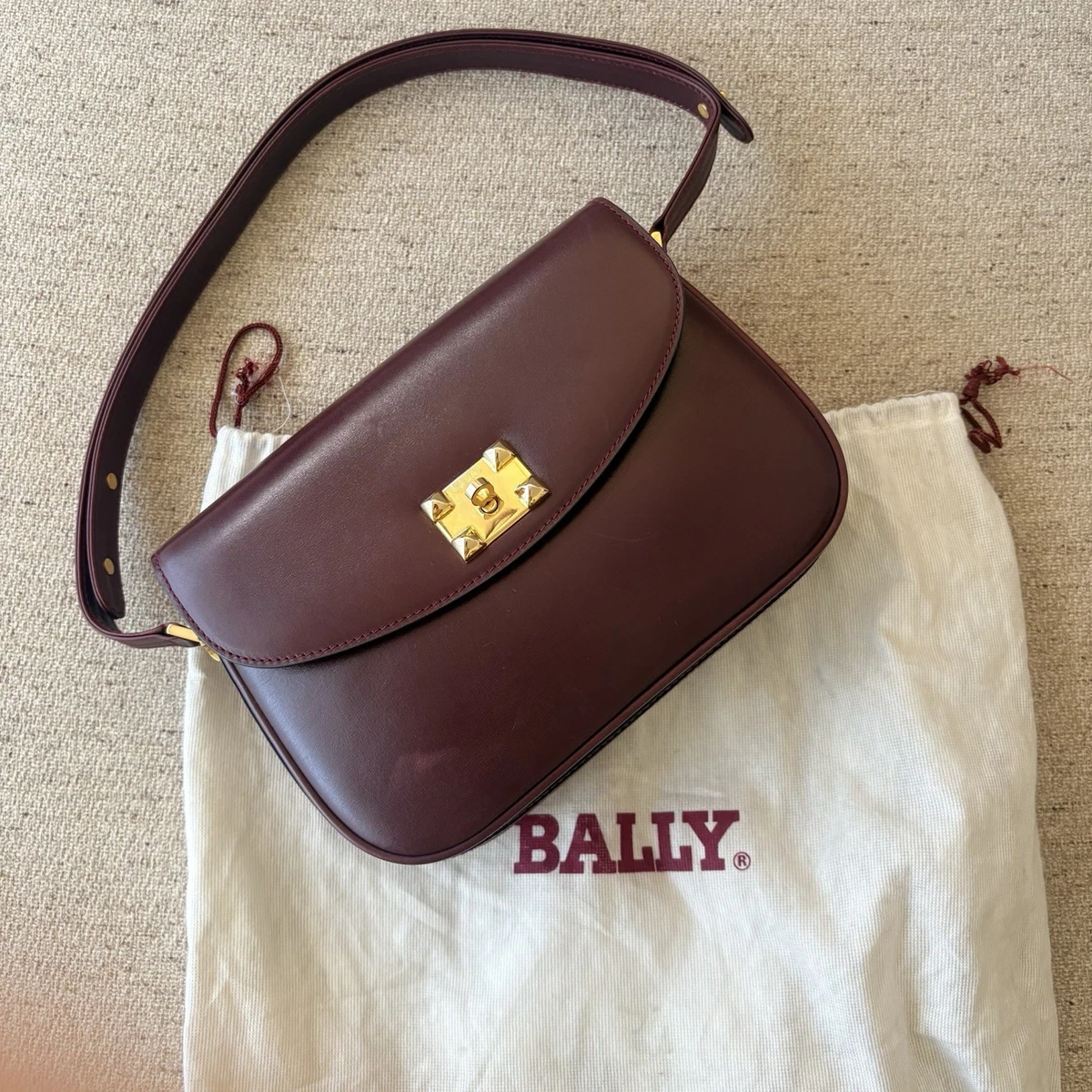 25+ Bally Red Leather Exterior Bags & Handbags for Women for sale