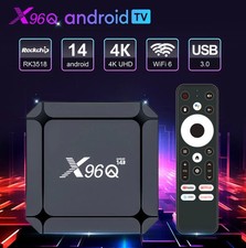 X96Q Android 14 TV Box RK3518 2GB 16GB WiFi6 4K UHD Streaming Media Player
