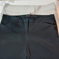Set of 2 The Limited Cropped Dress Pants Black Drew Tan Stretch Womens Size 10